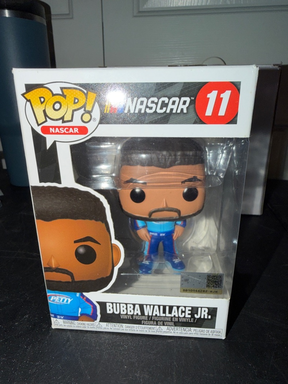 Funko Pop! NASCAR Bubba Wallace Jr. Blue Race Suit Vinyl Figure